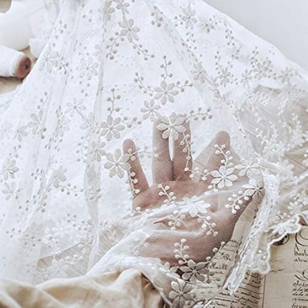 Lace Fabric – White Bridal Lace